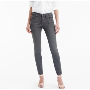 J. Crew Toothpick Charcoal Skinny Jeans
